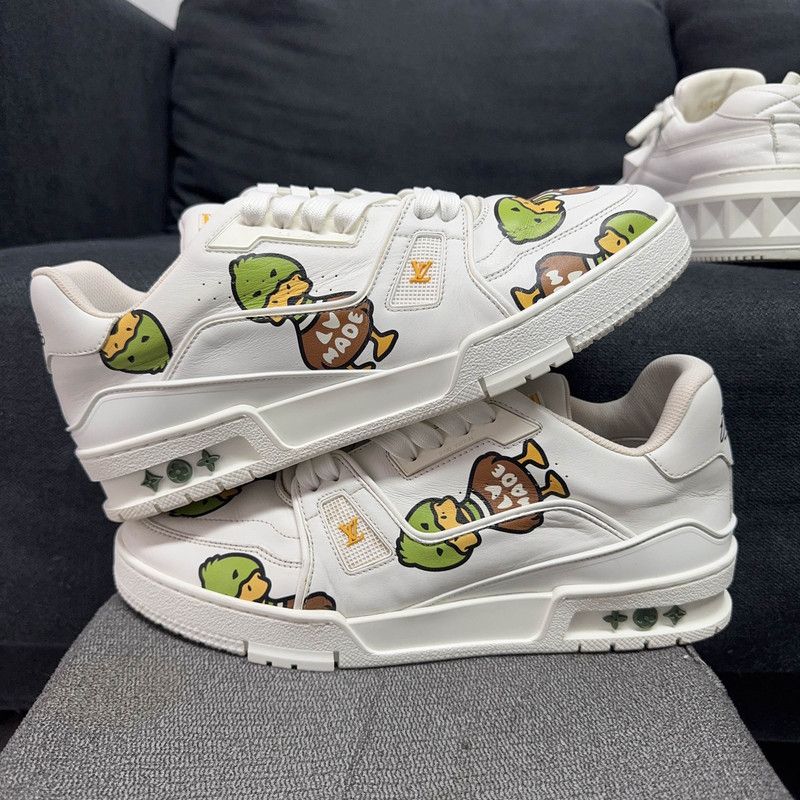 Louis Vuitton Nigo x Louis Vuitton Low-top Trainer Shoes 0089 Size US 8 / EU 41 - 7 Thumbnail