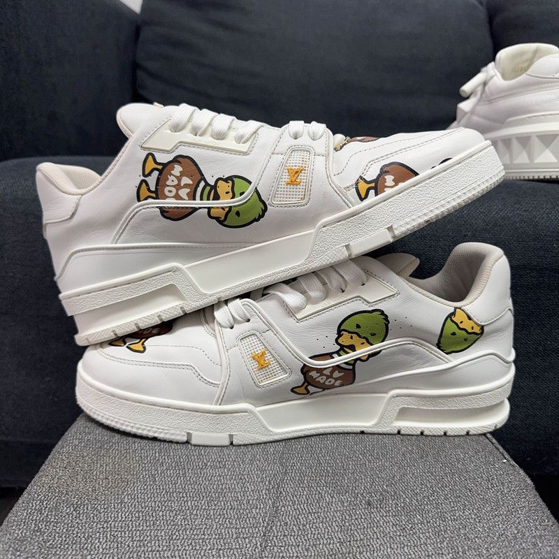 Louis Vuitton Nigo x Louis Vuitton Low-top Trainer Shoes 0089 Size US 8 / EU 41 - 8 Thumbnail