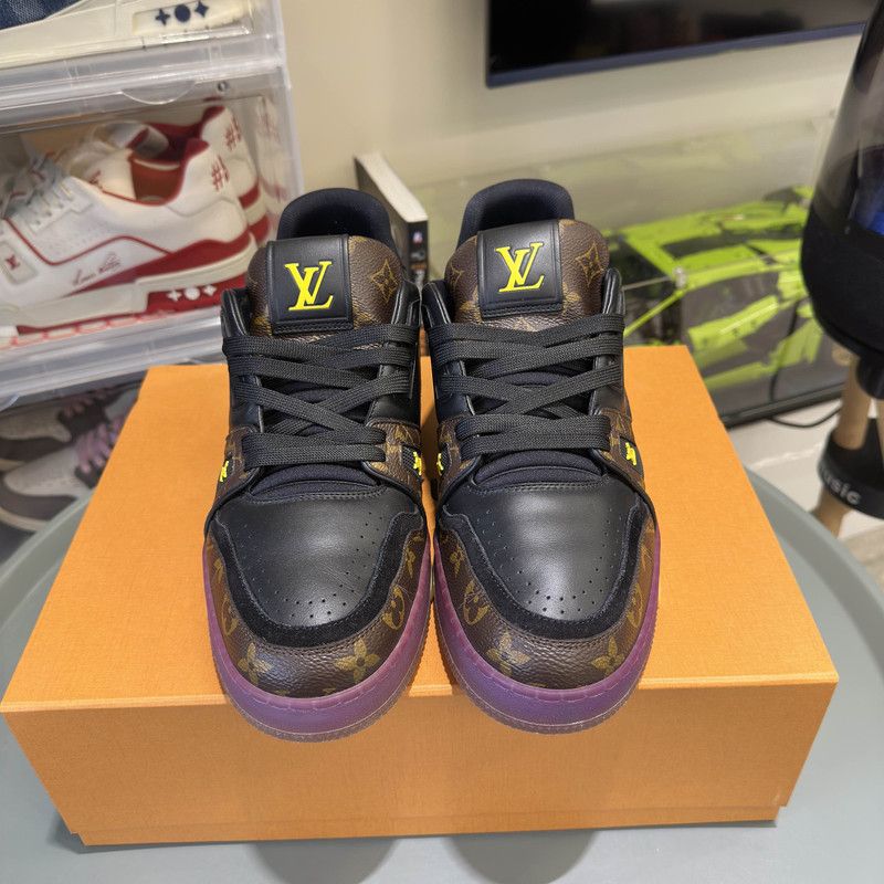 Louis Vuitton Louis Vuitton Trainer Casual Sneakers in Lakers Colorway 0089 Size US 8.5 / EU 41-42 - 2 Thumbnail