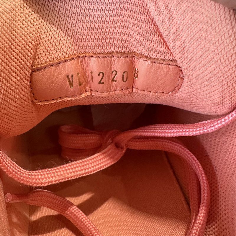 Louis Vuitton Louis Vuitton Trainer Low Leather Sneakers in Peach Pink 0089 Size US 8.5 / EU 41-42 - 5 Thumbnail