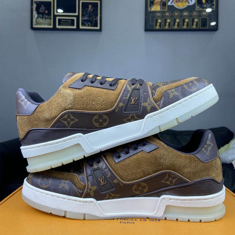 Louis Vuitton Louis Vuitton Brown Fashion Trainer Sneakers for Men 0089 Size US 8.5 / EU 41-42 - 6 Thumbnail