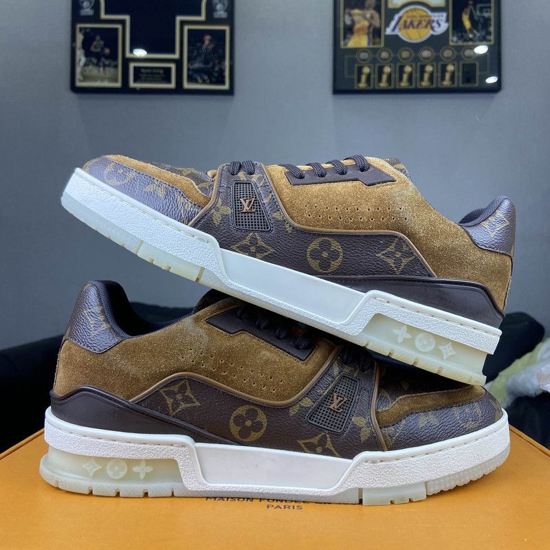 Louis Vuitton Louis Vuitton Brown Fashion Trainer Sneakers for Men 0089 Size US 8.5 / EU 41-42 - 7 Thumbnail