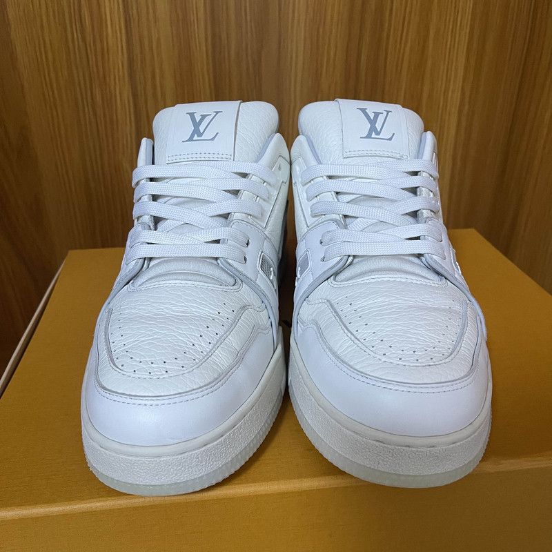 Louis Vuitton Louis Vuitton White Cement Low Top Fashion Sneakers 0089 Size US 9 / EU 42 - 2 Thumbnail