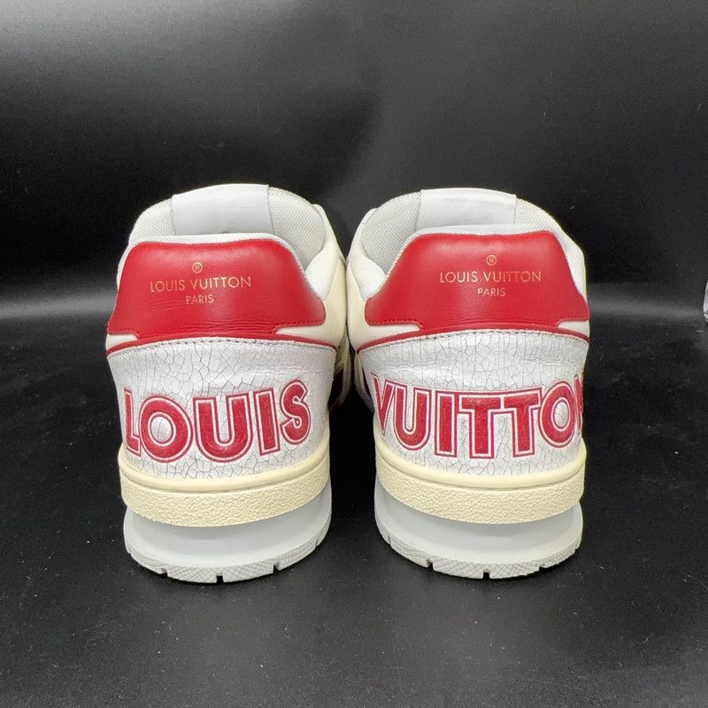 Louis Vuitton Louis Vuitton Red and White Trainer Sneakers 0089 Size US 8 / EU 41 - 3 Thumbnail