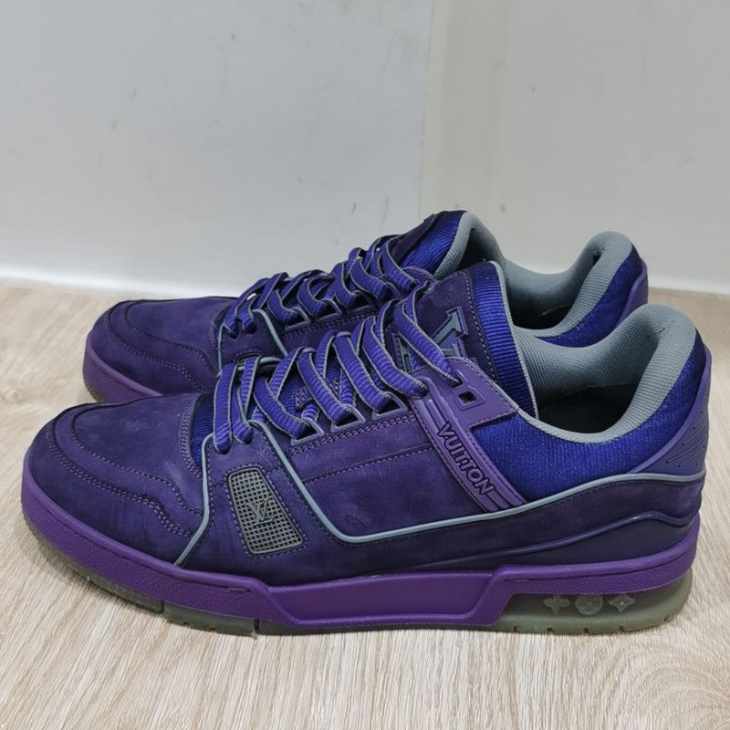 Louis Vuitton Louis Vuitton Purple Trainer Fashion Sneakers 0089 Size US 8 / EU 41 - 6 Thumbnail