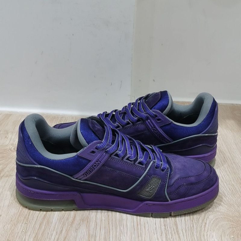 Louis Vuitton Louis Vuitton Purple Trainer Fashion Sneakers 0089 Size US 8 / EU 41 - 8 Thumbnail