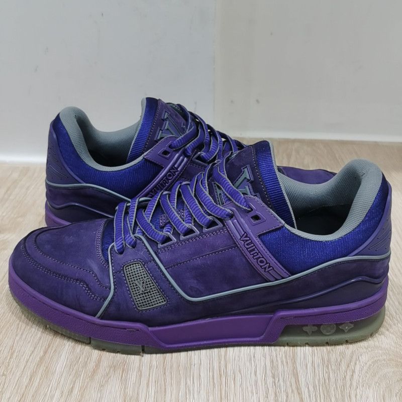 Louis Vuitton Louis Vuitton Purple Trainer Fashion Sneakers 0089 Size US 8 / EU 41 - 7 Thumbnail