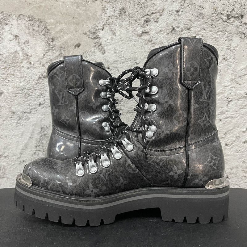 Louis Vuitton Louis Vuitton Black Short Martin Boots for Men 0089 Size US 8.5 / EU 41-42 - 8 Thumbnail