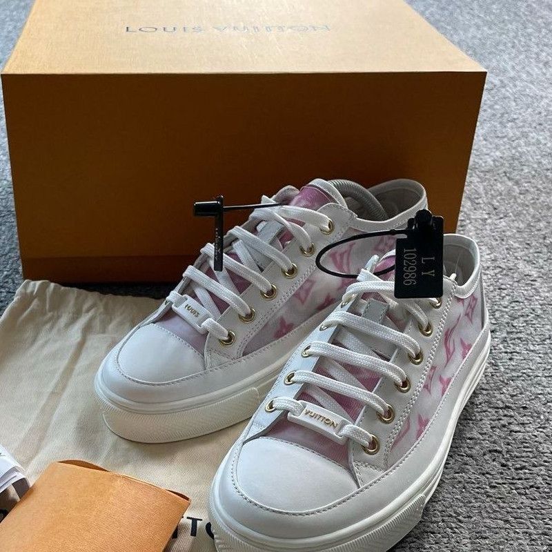 Louis Vuitton Louis Vuitton Stellar Low-Top Fashion Sneakers 0079 Size US 5 / IT 35 - 2 Thumbnail