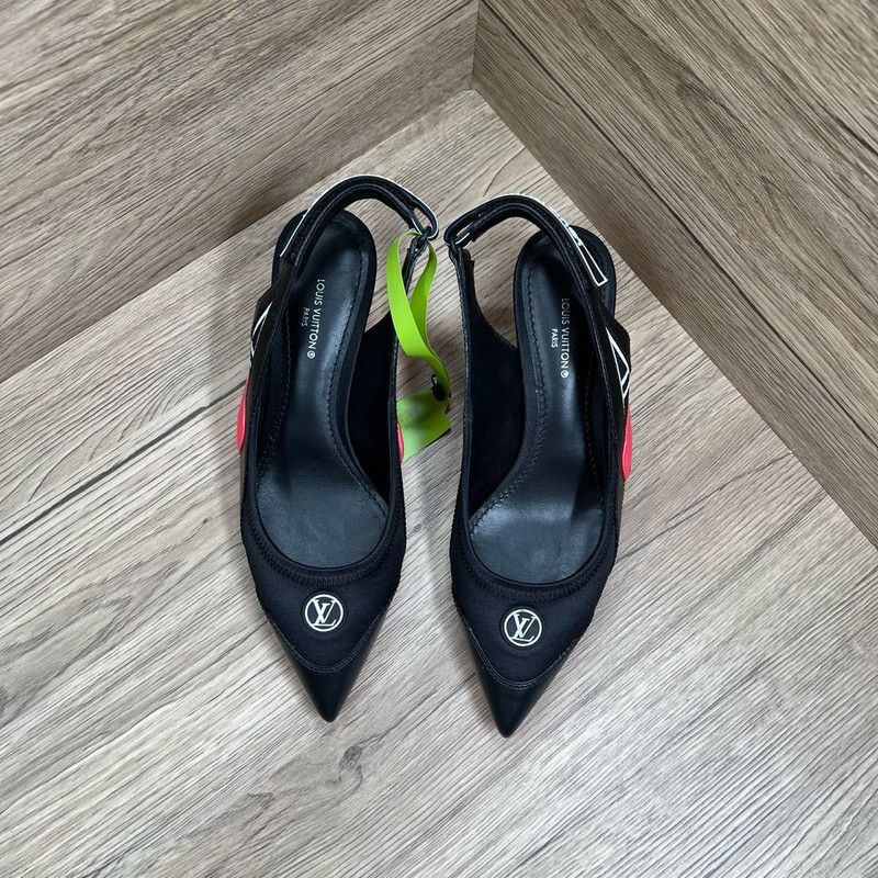 Louis Vuitton Louis Vuitton Archlight High Heels in Black and Pink 0079 Size US 5 / IT 35 - 3 Thumbnail