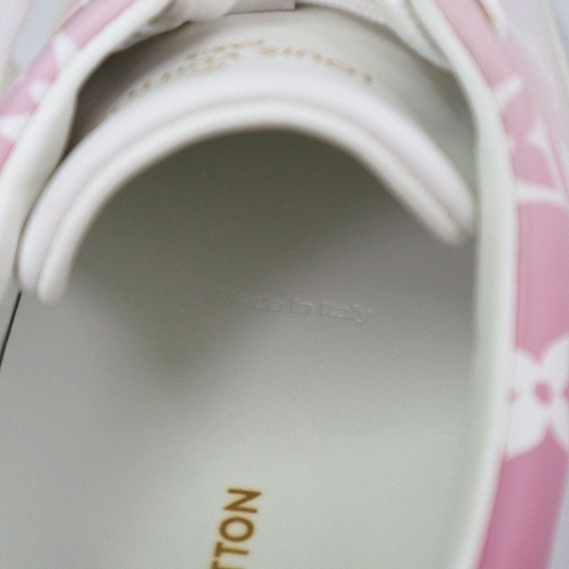 Louis Vuitton Louis Vuitton Pink Leather Casual Low-Top Sneakers 0079 Size US 6 / IT 36 - 8 Thumbnail