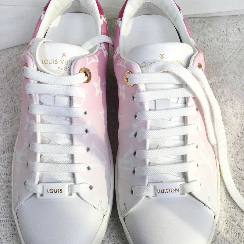 Louis Vuitton Louis Vuitton Pink Leather Casual Low-Top Sneakers 0079 Size US 6 / IT 36 - 2 Thumbnail