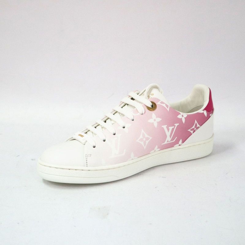 Louis Vuitton Louis Vuitton Pink Leather Casual Low-Top Sneakers 0079 Size US 6 / IT 36 - 6 Thumbnail