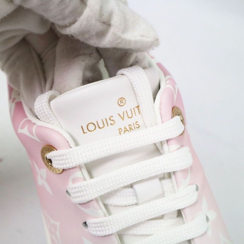 Louis Vuitton Louis Vuitton Pink Leather Casual Low-Top Sneakers 0079 Size US 6 / IT 36 - 15 Thumbnail