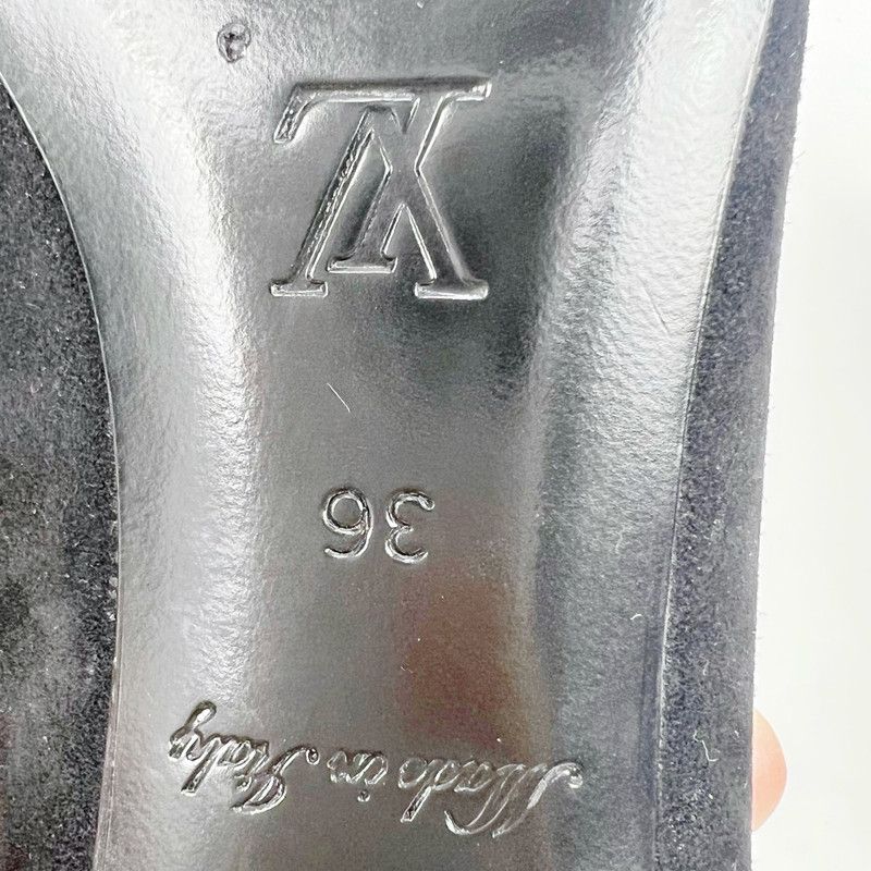 Louis Vuitton Louis Vuitton Madeleine Elegant Black Heeled Slippers 0079 Size US 6 / IT 36 - 8 Thumbnail