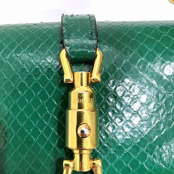 Gucci Gucci Gucci Jackie 1961 Python Chain Wallet Natural Material Short Wallet 652681 Size ONE SIZE - 4 Thumbnail