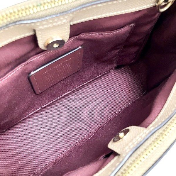 Coach Coach Coach Carryall Mini Salli Leather 2way Handbag Leather Shoulder Bag 44962 Size ONE SIZE - 6 Thumbnail