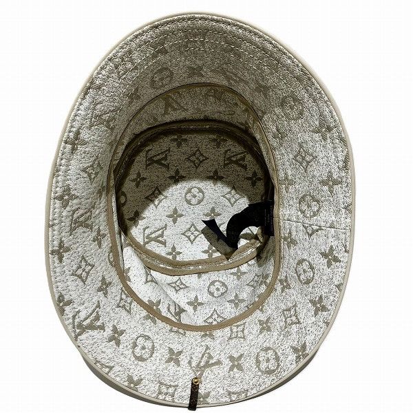 Louis Vuitton Louis Vuitton Louis Vuitton Chapeau Monogram Jacquard Hat Denim Hats M7058M Size ONE SIZE - 2 Thumbnail