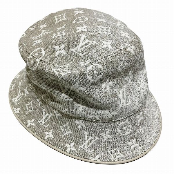 Louis Vuitton Louis Vuitton Louis Vuitton Chapeau Monogram Jacquard Hat Denim Hats M7058M Size ONE SIZE - 6 Thumbnail