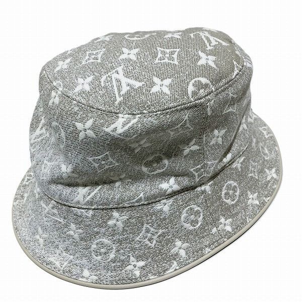 Louis Vuitton Louis Vuitton Louis Vuitton Chapeau Monogram Jacquard Hat Denim Hats M7058M Size ONE SIZE - 5 Thumbnail