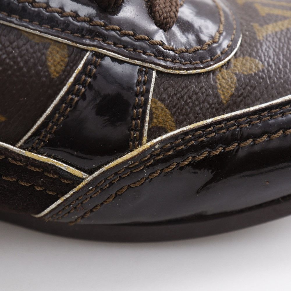 Louis Vuitton Louis Vuitton Louis Vuitton Low Cut Monogram Canvas Patent Leather Sneakers Canvas Shoes DUTY FREE for USA Size ONE SIZE - 8 Thumbnail