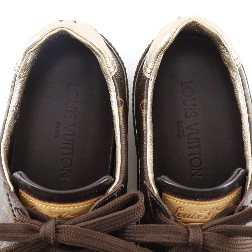 Louis Vuitton Louis Vuitton Louis Vuitton Low Cut Monogram Canvas Patent Leather Sneakers Canvas Shoes DUTY FREE for USA Size ONE SIZE - 6 Thumbnail
