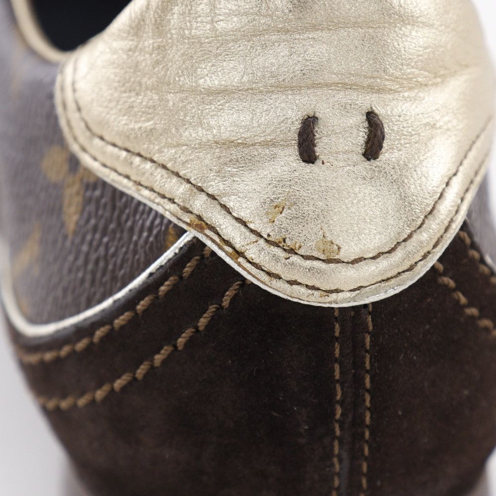 Louis Vuitton Louis Vuitton Louis Vuitton Low Cut Monogram Canvas Patent Leather Sneakers Canvas Shoes DUTY FREE for USA Size ONE SIZE - 11 Thumbnail