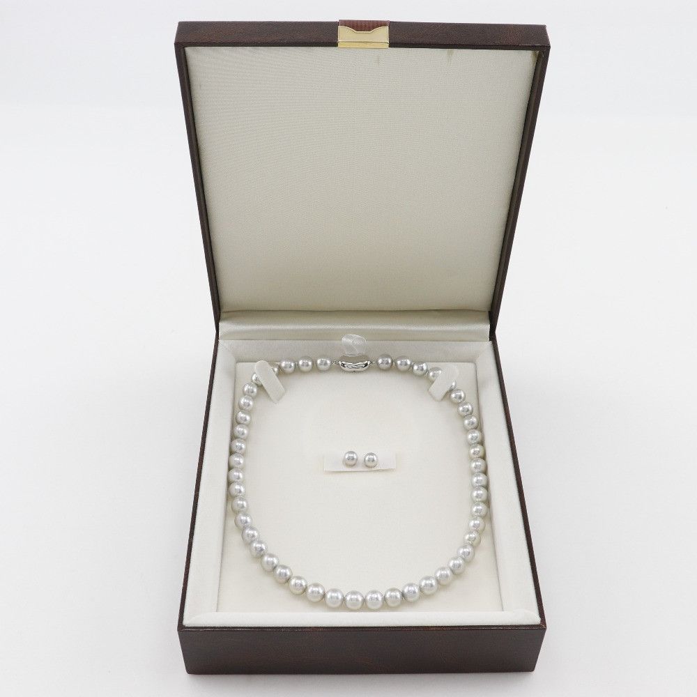 Other Other Pearl Silver Necklace Metal Necklace Size ONE SIZE - 8 Thumbnail