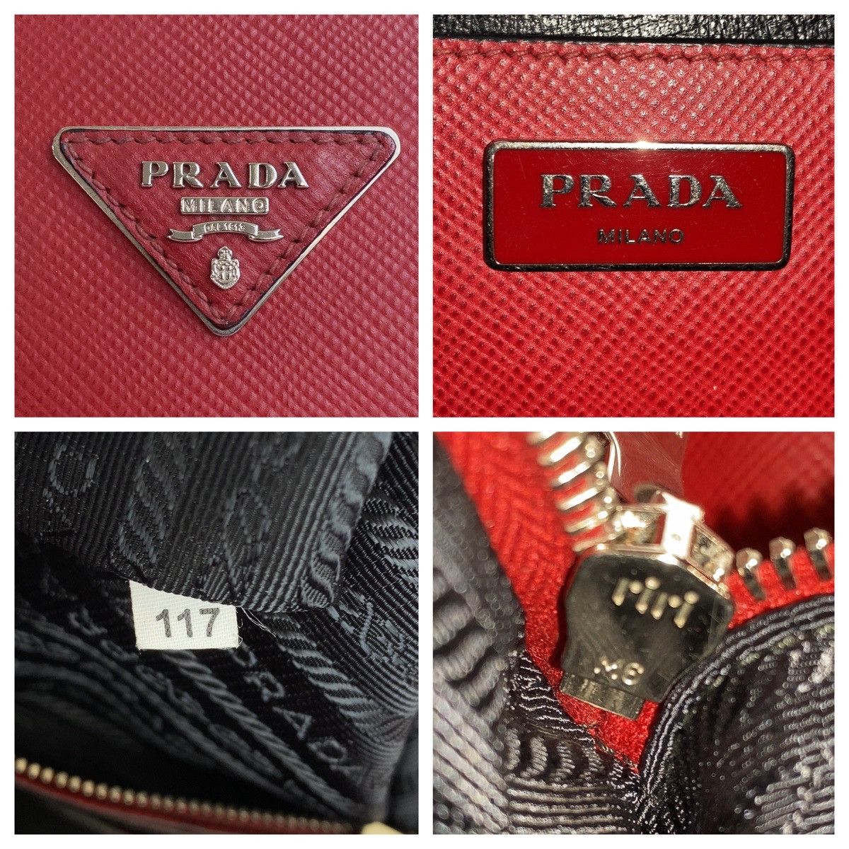 Prada Prada Prada Saffiano Leather Tote Bag Leather Tote Bag DUTY FREE for USA Size ONE SIZE - 4 Thumbnail