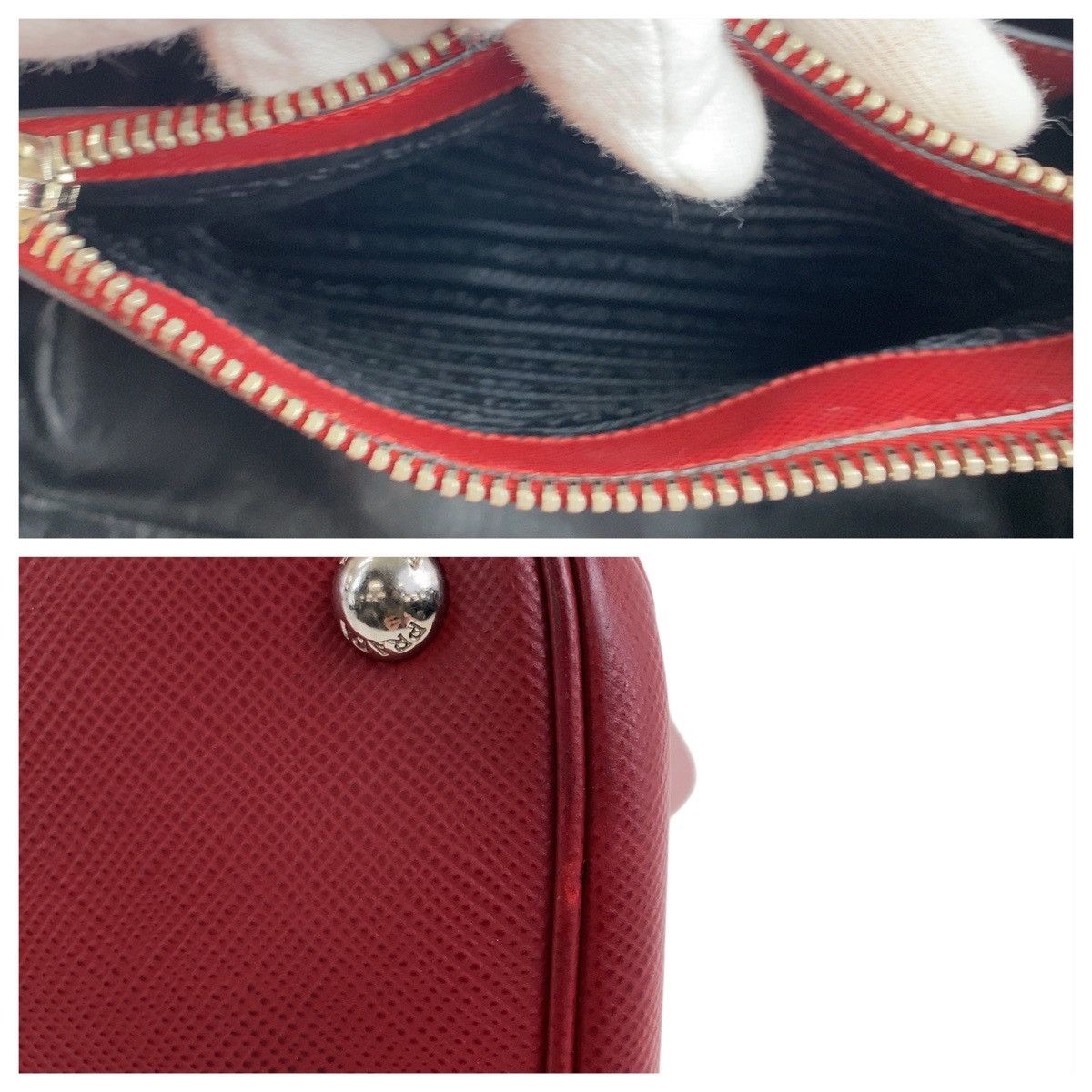 Prada Prada Prada Saffiano Leather Tote Bag Leather Tote Bag DUTY FREE for USA Size ONE SIZE - 9 Thumbnail