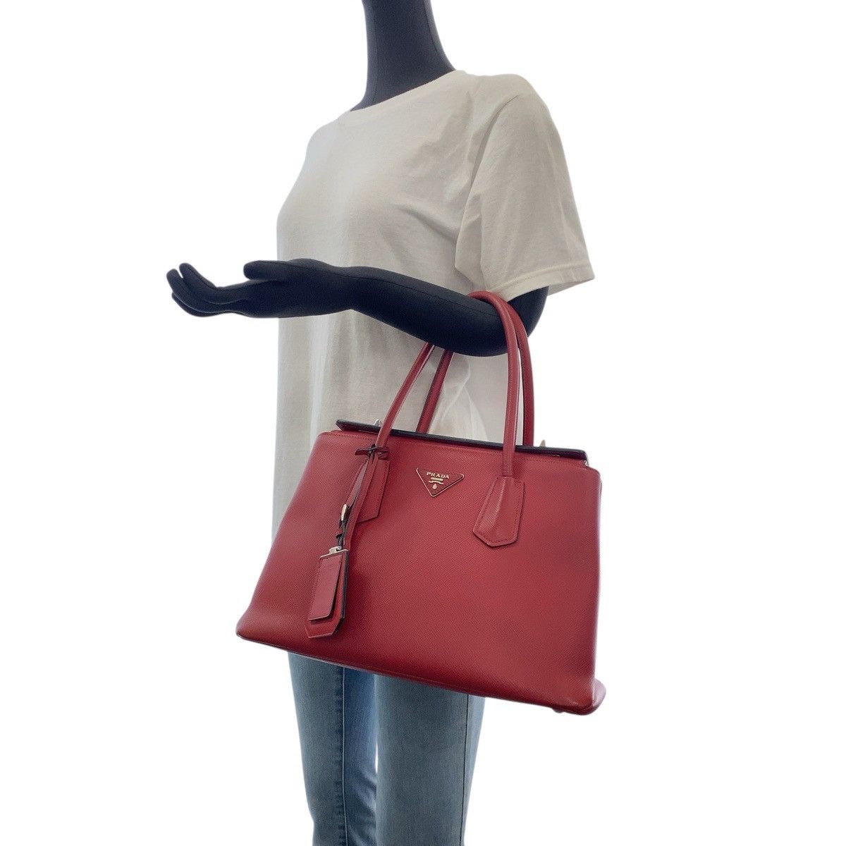 Prada Prada Prada Saffiano Leather Tote Bag Leather Tote Bag DUTY FREE for USA Size ONE SIZE - 5 Thumbnail