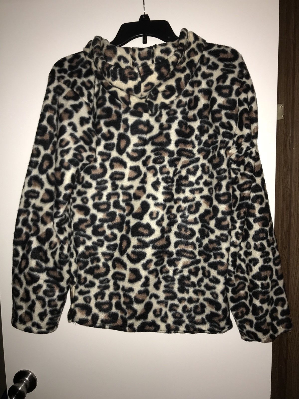 Custom 🐆BN 1/1 Original Design Leopard Print 300W Fleece Pullover