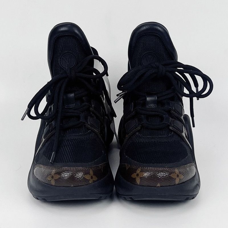Louis Vuitton Louis Vuitton Archlight Black Casual Sports Shoes 0079 Size US 5 / IT 35 - 2 Thumbnail