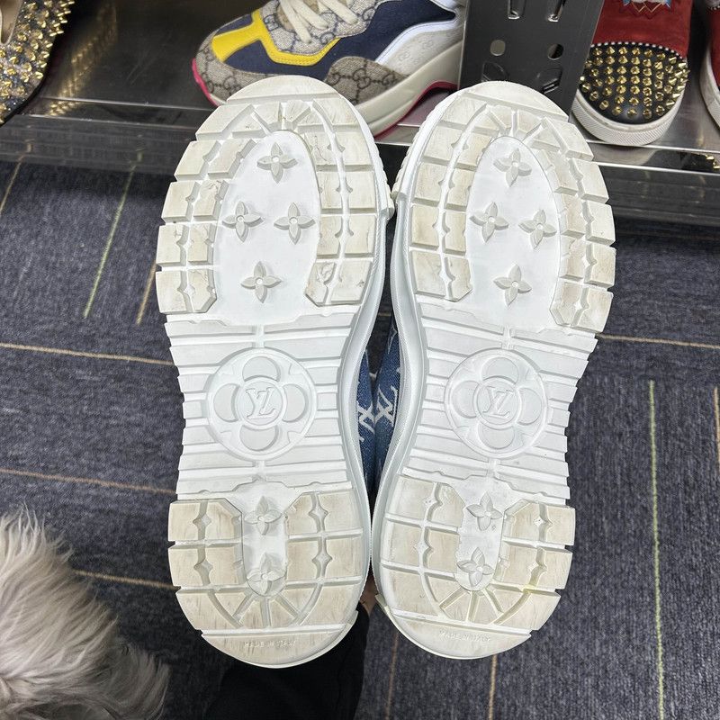 Louis Vuitton Louis Vuitton Blue Low-Top Casual Sneakers 0079 Size US 6 / IT 36 - 4 Thumbnail