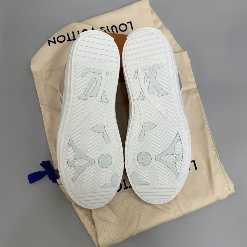 Louis Vuitton Louis Vuitton Charlie Pink Low Top Sneakers 0079 Size US 6 / IT 36 - 4 Thumbnail
