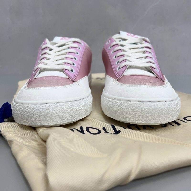 Louis Vuitton Louis Vuitton Charlie Pink Low Top Sneakers 0079 Size US 6 / IT 36 - 2 Thumbnail