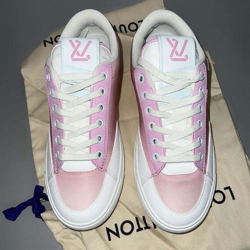 Louis Vuitton Louis Vuitton Charlie Pink Low Top Sneakers 0079 Size US 6 / IT 36 - 9 Thumbnail