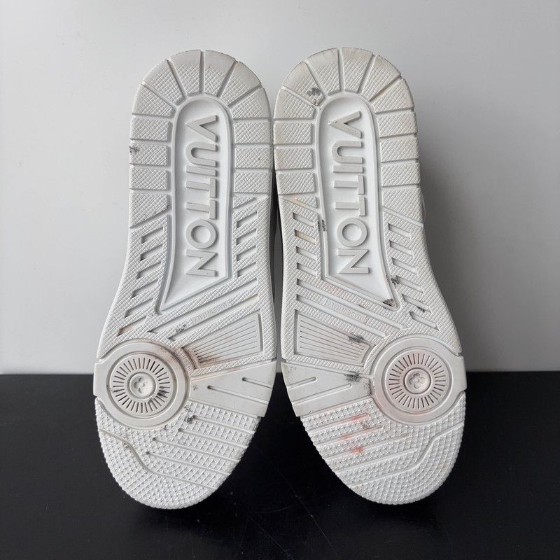 Louis Vuitton Louis Vuitton White Trainer Low-Top Sneakers 0079 Size US 6 / IT 36 - 4 Thumbnail
