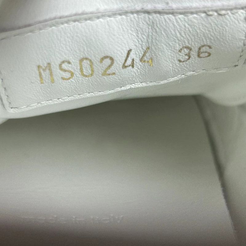 Louis Vuitton Louis Vuitton White Leather Low-Top Sneakers 0079 Size US 6 / IT 36 - 5 Thumbnail