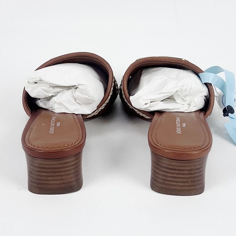 Louis Vuitton Louis Vuitton Brown Lock It Fashion Sandals 0079 Size US 6 / IT 36 - 5 Thumbnail