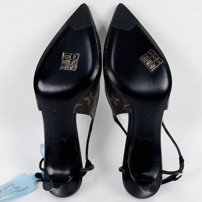 Louis Vuitton Louis Vuitton Chérie Brown High Heels for Women 0079 Size US 6 / IT 36 - 6 Thumbnail