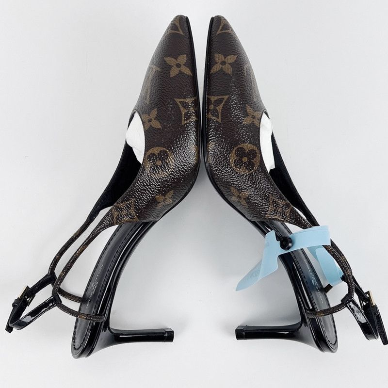 Louis Vuitton Louis Vuitton Chérie Brown High Heels for Women 0079 Size US 6 / IT 36 - 4 Thumbnail