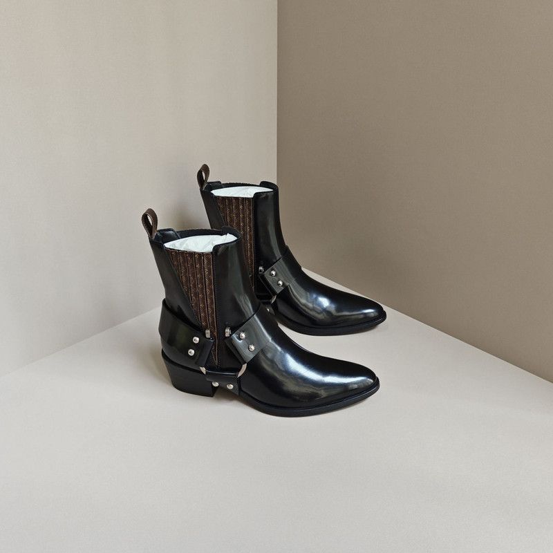 Louis Vuitton Louis Vuitton Rhapsody Classic Black Short Boots 0079 Size US 5 / IT 35 - 7 Thumbnail