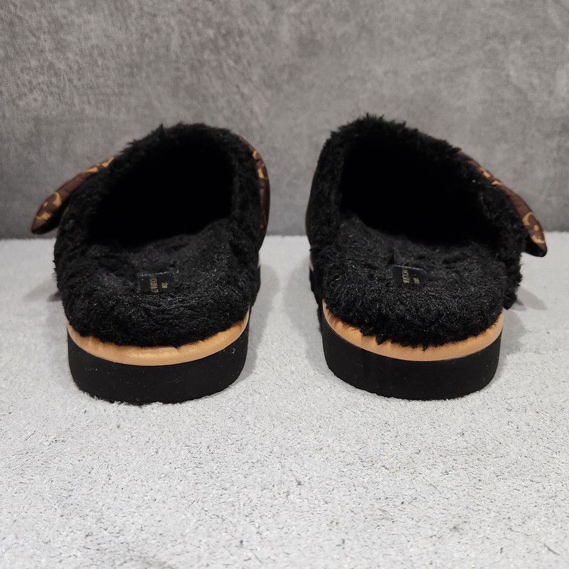 Louis Vuitton Louis Vuitton Faux Fur Monogram Slide Sandals 0079 Size US 8 / IT 38 - 3 Thumbnail