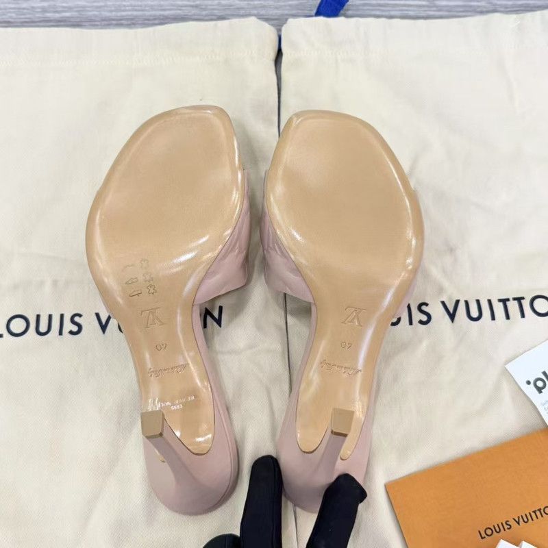 Louis Vuitton Louis Vuitton Revival Pink Slide Sandals for Women 0079 Size US 9 / IT 39 - 4 Thumbnail