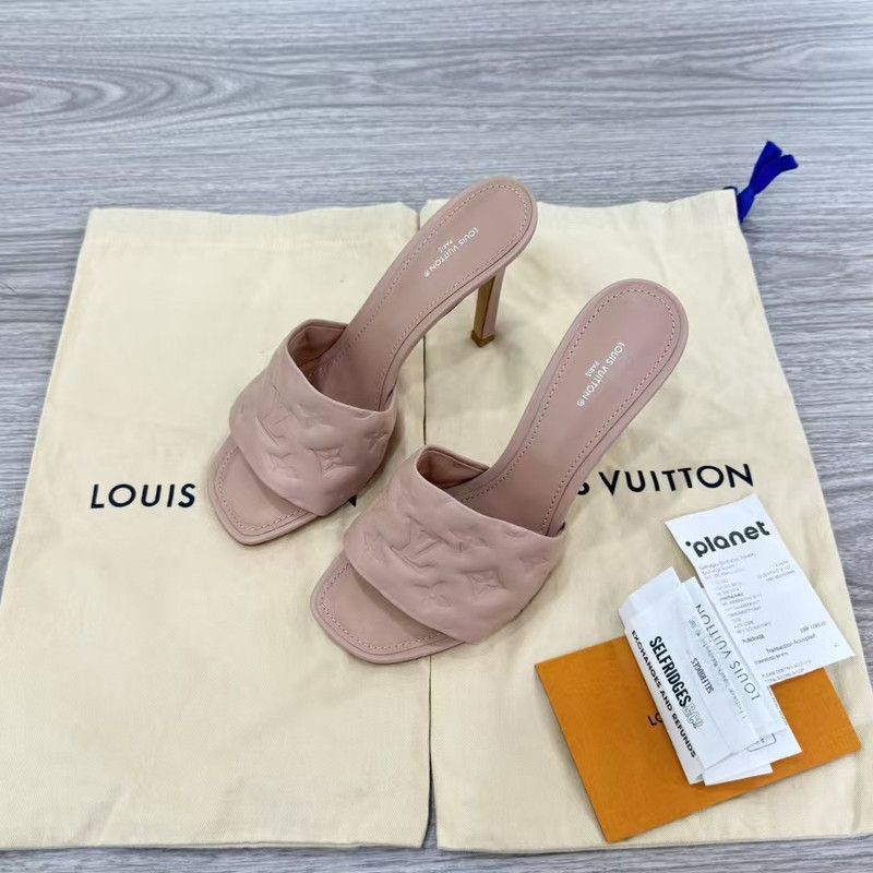 Louis Vuitton Louis Vuitton Revival Pink Slide Sandals for Women 0079 Size US 9 / IT 39 - 8 Thumbnail
