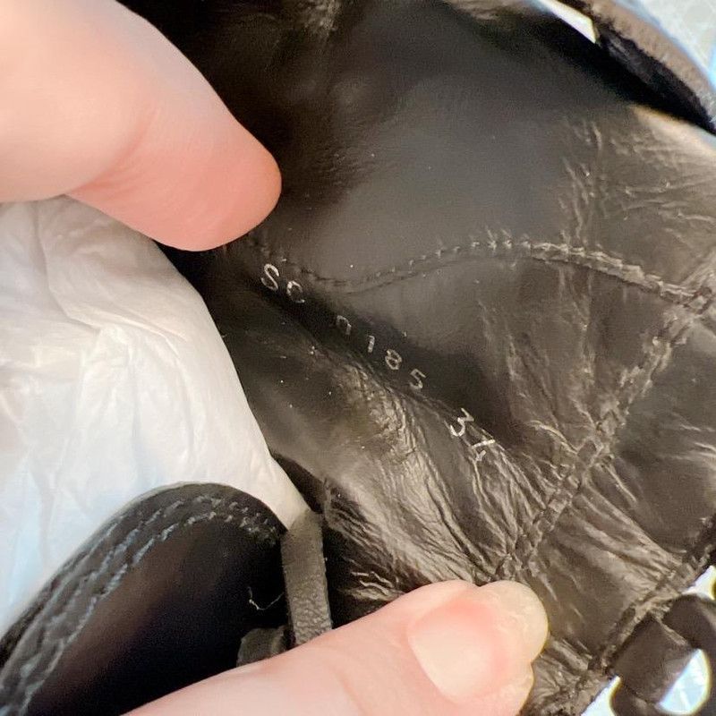 Louis Vuitton Louis Vuitton Black Platform Lace-Up Ankle Boots 0079 Size US 4 / IT 34 - 5 Thumbnail