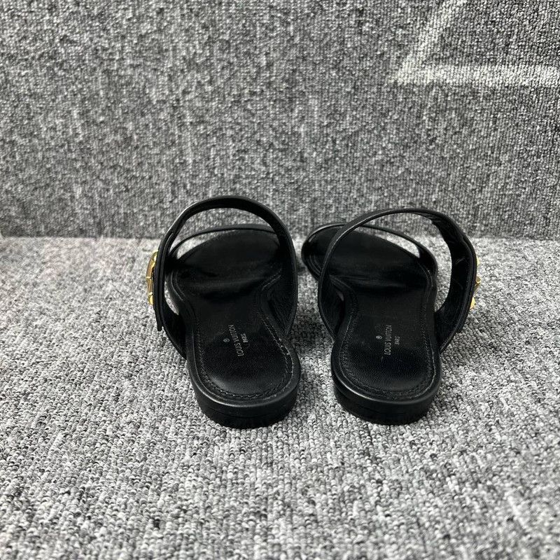 Louis Vuitton Louis Vuitton Comfortable Black Slide Sandals 0079 Size US 6 / IT 36 - 3 Thumbnail