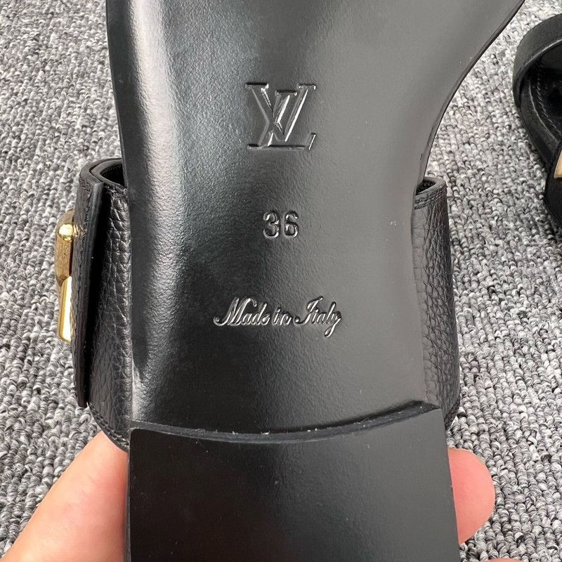 Louis Vuitton Louis Vuitton Comfortable Black Slide Sandals 0079 Size US 6 / IT 36 - 5 Thumbnail