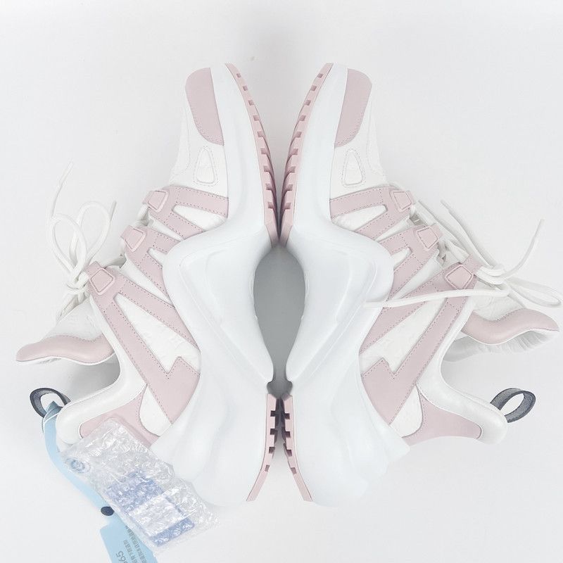 Louis Vuitton Louis Vuitton Archlight Pink Leather Sneakers 0079 Size US 9 / IT 39 - 7 Thumbnail